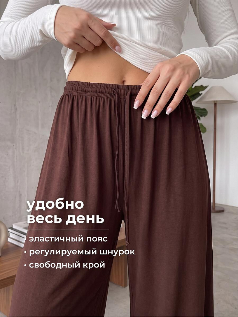 Брюки женские "Баланс"_724/коричневый